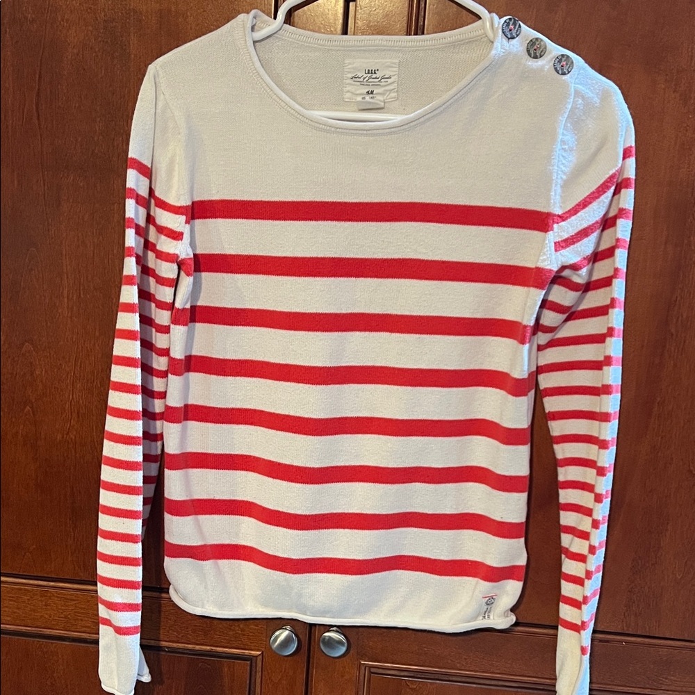 H&M L.O.G.G. White Knit Top
